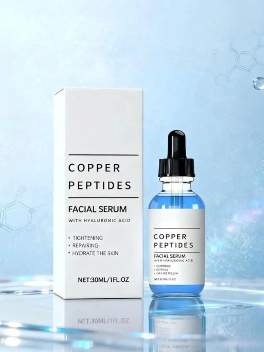 Copper Titanium Essence Hyaluronic Acid Face Serum – New